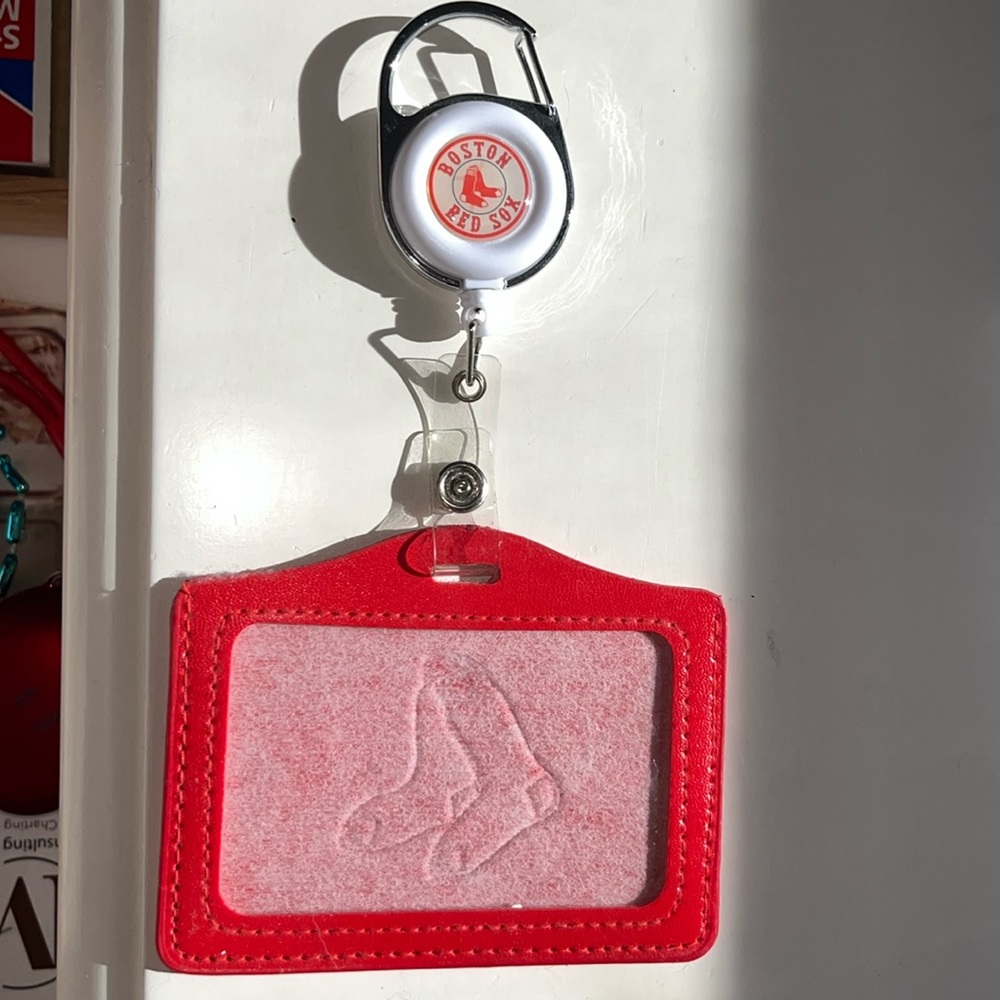 Collectible Red Sox Retractable Badge Holder
